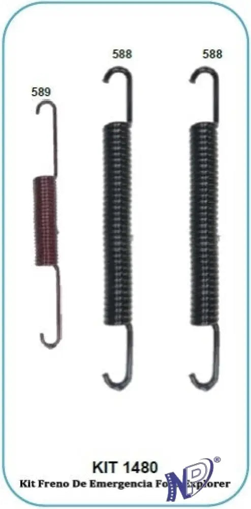 KIT RESORTES FRENO FORD EXPLORER FRENO DE EMERGENCIA - RESORTES