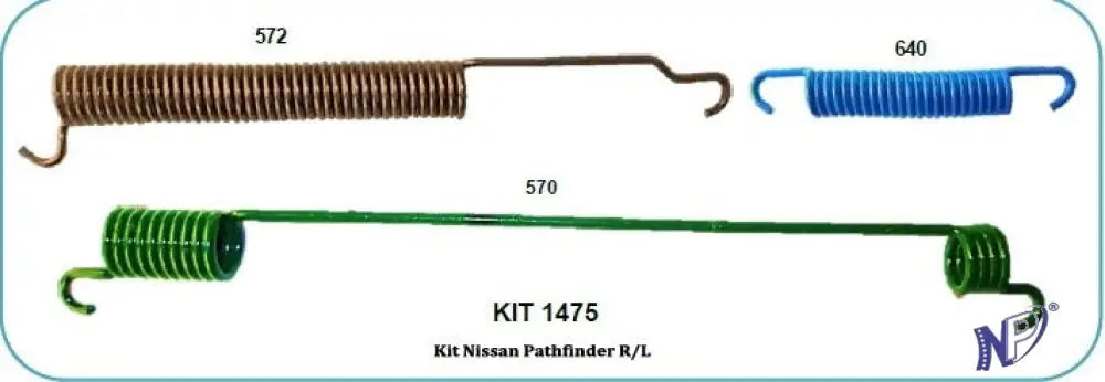 KIT RESORTES FRENO NISSAN PATHFINDER R/L 4X2 - RESORTES