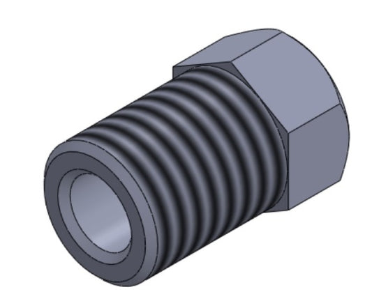 B21 3/16  HEXAGONO 3/8 ROSCA  M10X1  (HUECO DE 3/16