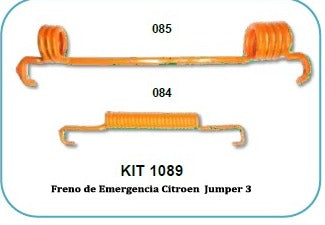 RESORTES FRENO EMERGENCIA CITROEN JUMPER 3