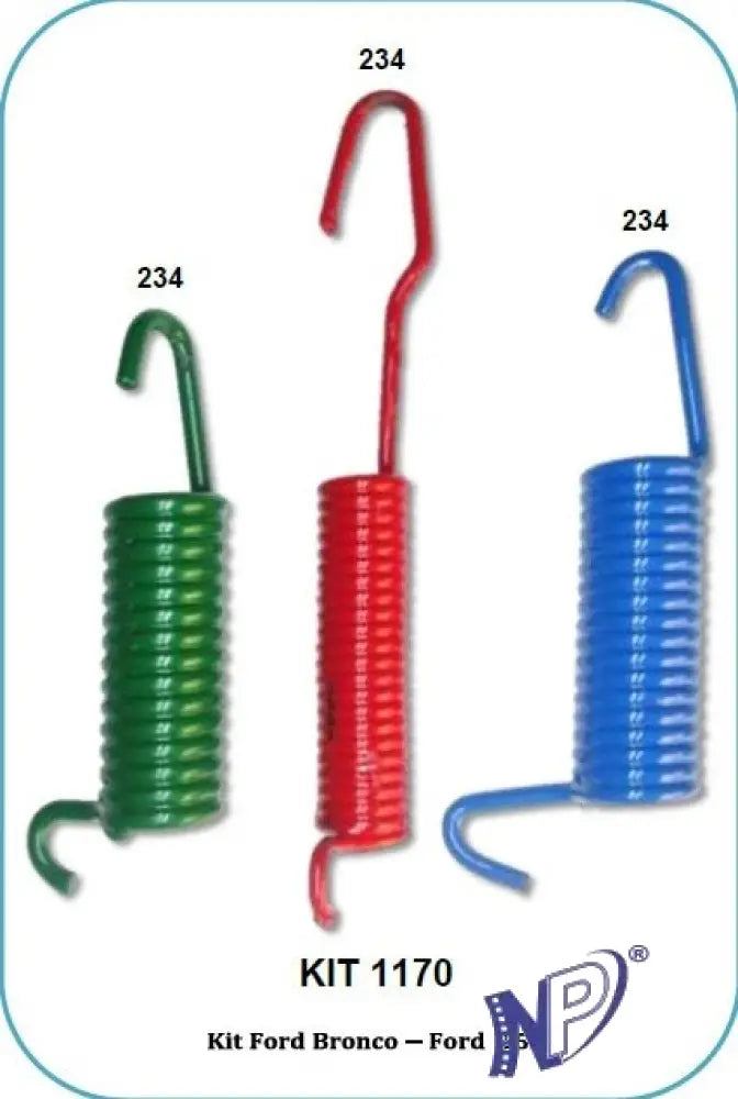 KIT RESORTES FRENO FORD BRONCO II 83..84 - AEROSTAR 84..90 - GRANADA 81..84 / F-150 - RESORTES