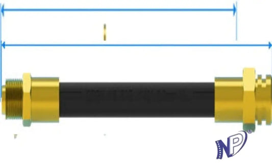 MANGUERA FRE. LIQUIDO MXH 10MMX1,25 DE 14’’ CONO + MANGUERA FRENO