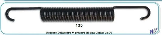 RESORTE FRENO KIA 3600 DELANTEROS Y TRASEROS R Y L - RESORTES